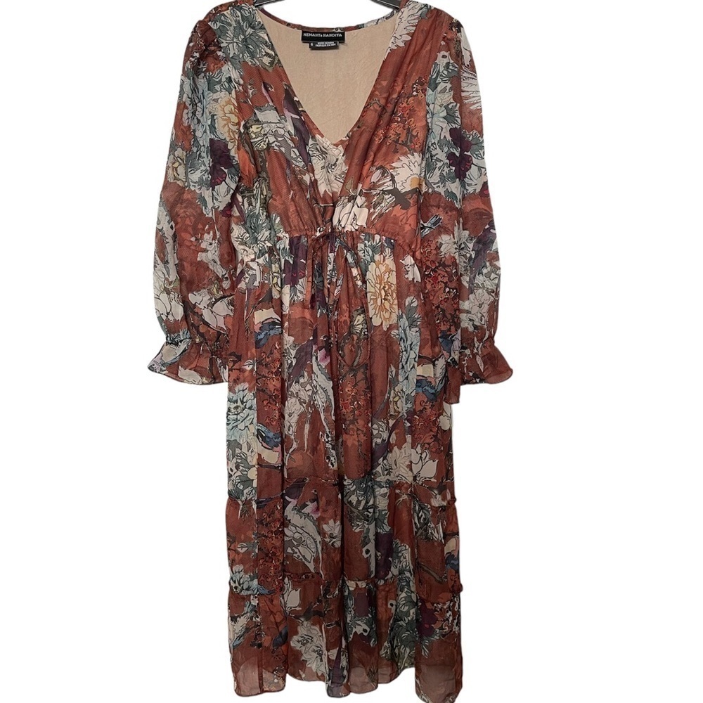 Hemant & Nandita Floral Dress Size 6